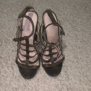 Olive green heels